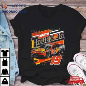 Martin Truex Jr Joe Gibbs Racing Team Collection Black Bass Pro Shops Draf Tshirt