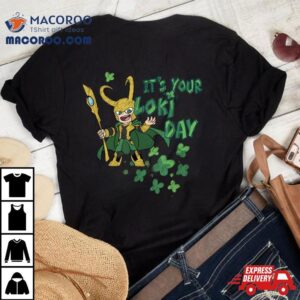 Marvel Kawaii It’s Your Loki Day Shamrocks St Patrick’s Day Shirt