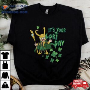 Marvel Kawaii It’s Your Loki Day Shamrocks St Patrick’s Day Shirt