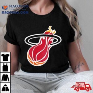 Miami Heat Mitchell Ness Youth Hardwood Classics Retro Logo Tshirt