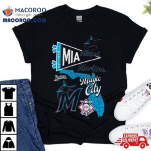 Miami Marlins Split Zone Magic City Tshirt