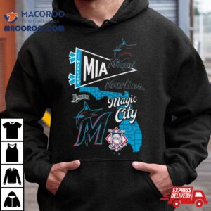 Miami Marlins Split Zone Magic City Tshirt