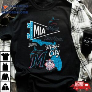 Miami Marlins Split Zone Magic City Tshirt