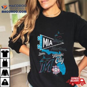 Miami Marlins Split Zone Magic City Tshirt