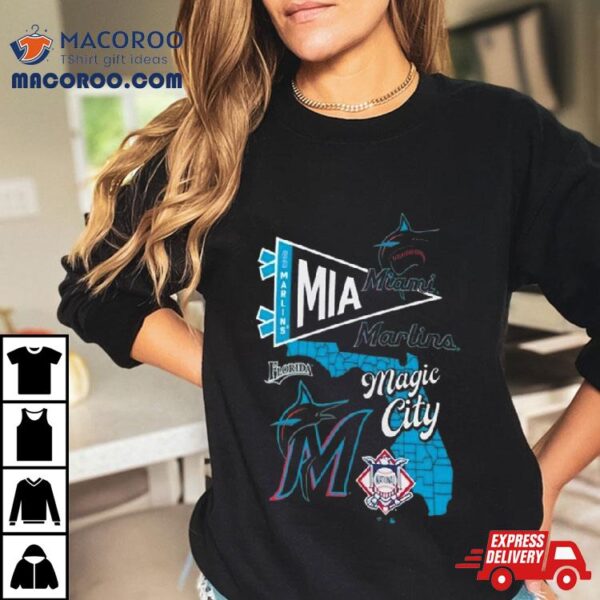 Miami Marlins Split Zone Magic City 2024 Shirt