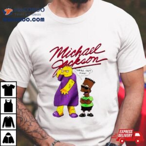 Michael Jackson Simpsons Thrill Out Man Tshirt