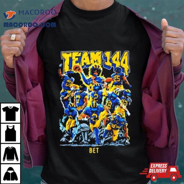 Michigan Football Team 144 Bet Nfl Scouting Combine 2024 Shirt