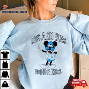 Mickey Mouse Los Angeles Dodgers Baseball Tshirt