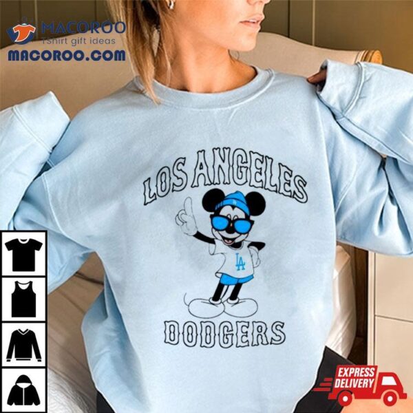 Mickey Mouse Los Angeles Dodgers Baseball Shirt