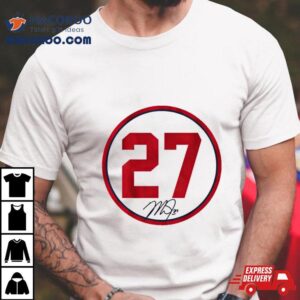 Mike Trout Los Angeles Angels Number Circle Tshirt