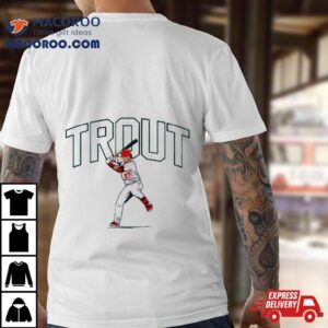 Mike Trout Los Angeles Angels Slugger Swing Tshirt