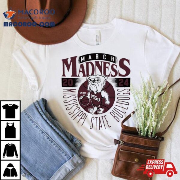 Mississippi State Bulldogs 2024 March Madness Mascoshirt