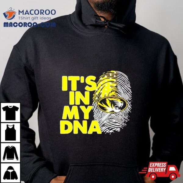 Missouri Tigers It’s In My Dna Fingerprinshirt