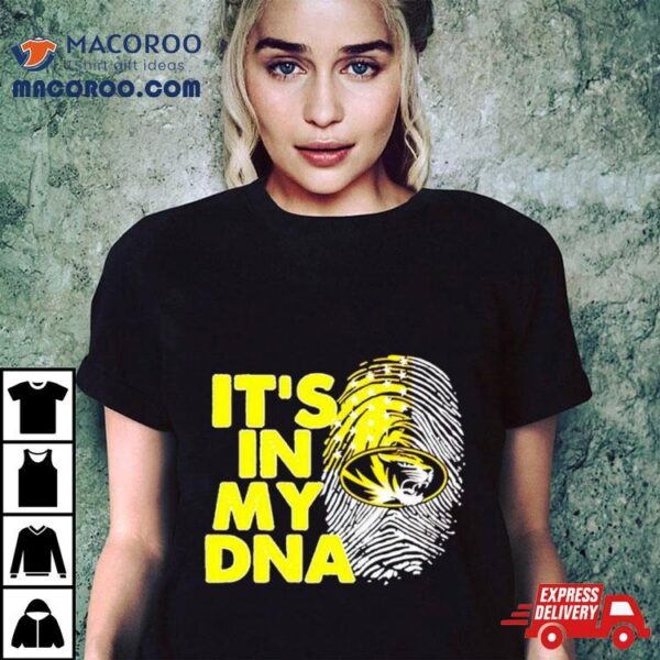 Missouri Tigers It’s In My Dna Fingerprinshirt