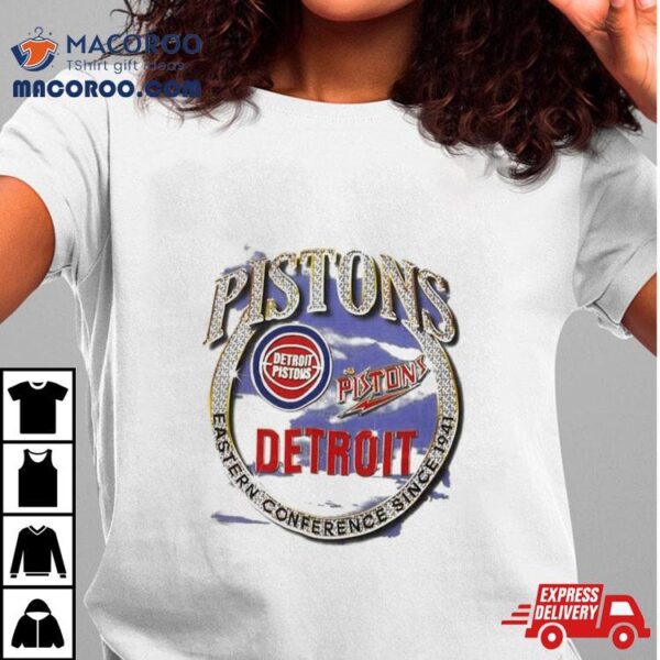 Mitchell & Ness Tan Detroit Pistons Hardwood Classics Vintage Soul Crown Jewels Shirt