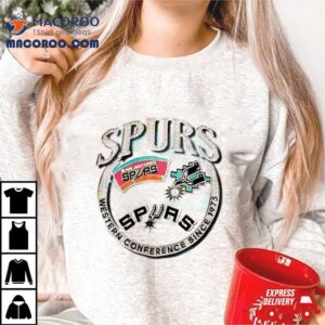 Mitchell & Ness Tan San Antonio Spurs Hardwood Classics Vintage Soul Crown Jewels Shirt