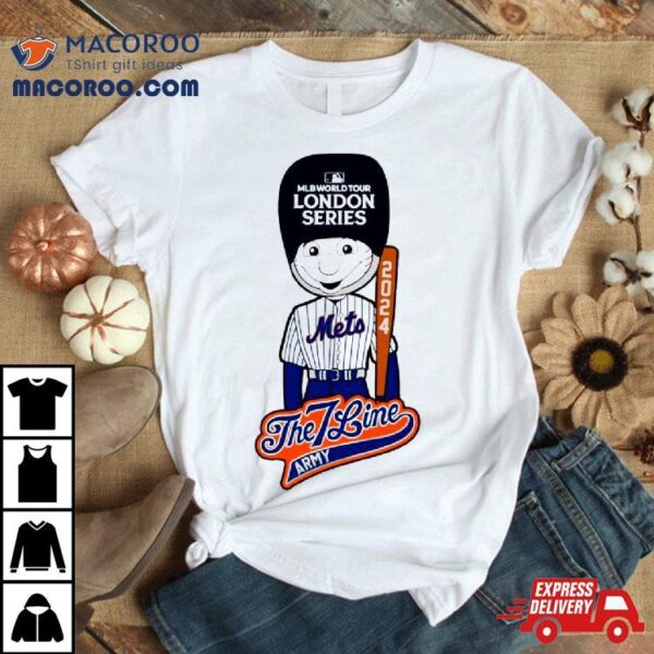 Mlb World Tuor London Series 2024 New York Mets The 7 Line Army Baseball Shirt