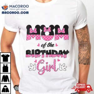 Mom And Dad Birthday Girl Mouse Family Matching Tshirt