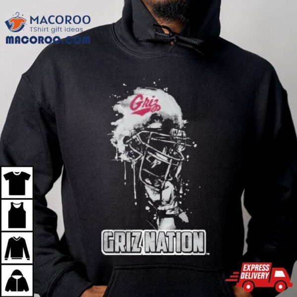 Montana Grizzlies Griz Nation Rising Helmet Shirt