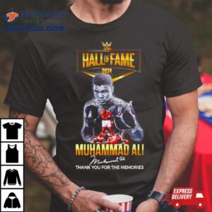 Muhammad Ali Hall Of Fame Thank You For The Memories Signature Tshirt