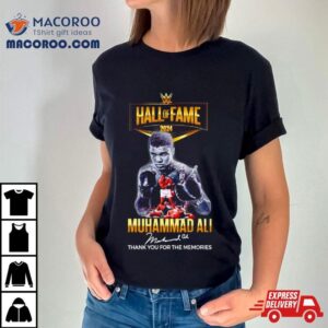 Muhammad Ali Hall Of Fame Thank You For The Memories Signature Tshirt