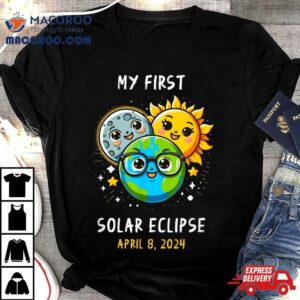 My First Total Solar Eclipse April 8 2024 Toddler Kids Shirt