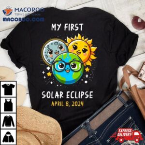 My First Total Solar Eclipse April Toddler Kids Tshirt