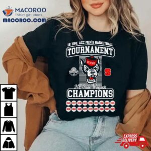 Nc State Wolfpack Time Acc Men S Basketball Tournament Champions Tshirt