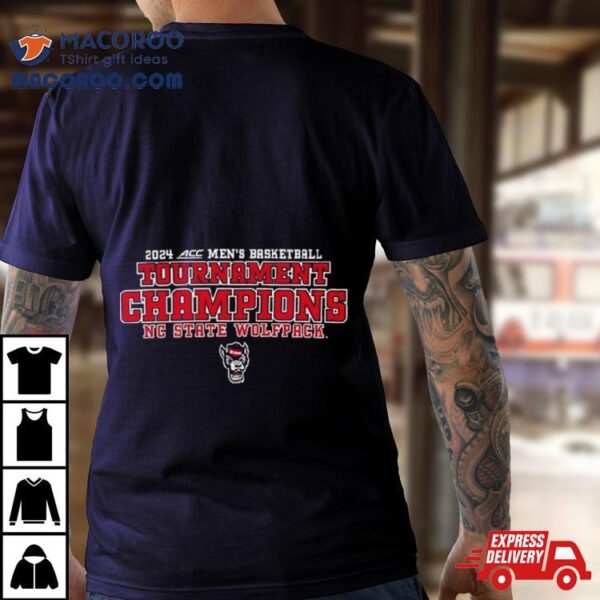 Nc State Wolfpack 2024 Acc Men’s Basketball Conference Tournament Champions Bracket Shirt