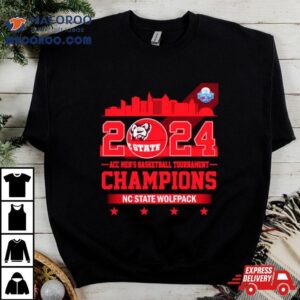 Nc State Wolfpack Acc Men S Basketball Tournament Champions Skyline Tshirt