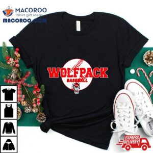 Nc State Wolfpack Wolfhead Baseball Logo Tshirt