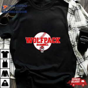 Nc State Wolfpack Wolfhead Baseball Logo Tshirt