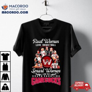 Ncaa Real Women Love Basketball Smart Women Love The South Carolina Basketball Tshirt