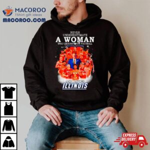 Never Underestimate A Woman Who Understands Basketball And Loves Illinois Signatures Shirt