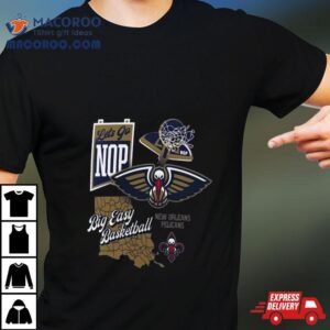 New Orleans Pelicans Split Zone Big Easy Basketball Tshirt