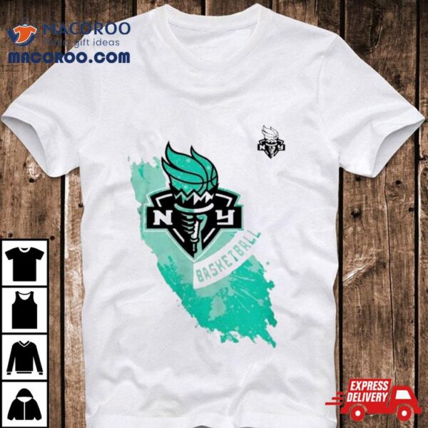 New York Liberty Stadium Essentials White Splashed Shirt