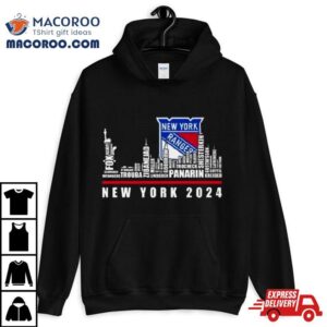 New York Rangers Skyline Players Names Tshirt