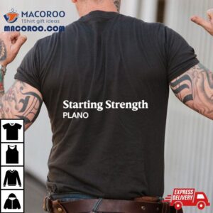 Newman Nahas Wearing Starting Strength Plano Tshirt