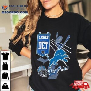 Nfl Detroit Lions Split Zone Tshirt