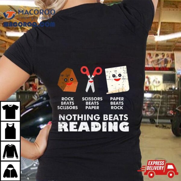 Nothing Beats Reading Book Librarian Across America Kids Shirt