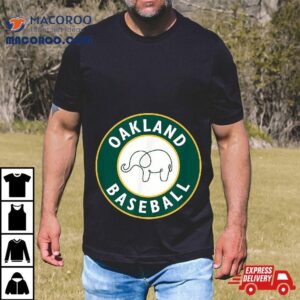 Oakland Baseball Fan Elephant Gift Shirt