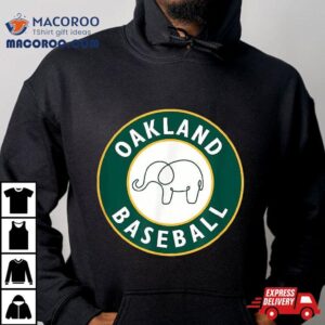 Oakland Baseball Fan Elephant Gif Tshirt