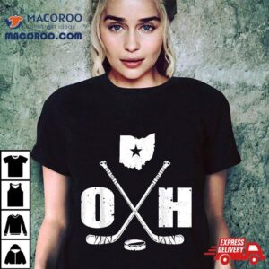 Oh Hockey Ohio State Ice Image Fan Gif Tshirt