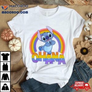 Ohana Stitch Rainbow Tshirt