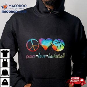 Peace Love Basketball Cute Girls Lover Shirt