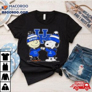 Peanuts Snoopy And Charlie Brown Friends Kentucky Wildcats Tshirt