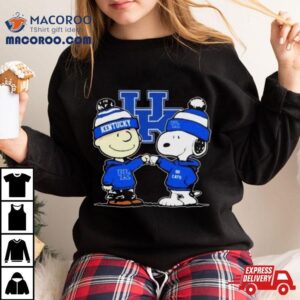 Peanuts Snoopy And Charlie Brown Friends Kentucky Wildcats Tshirt