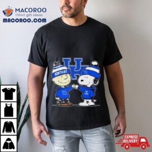 Peanuts Snoopy And Charlie Brown Friends Kentucky Wildcats Tshirt