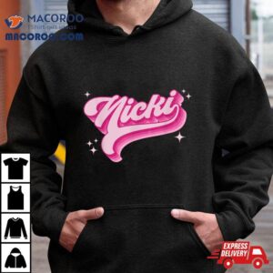 Personalized Name Nicki I Love Nicki Groovy Gift Men Women Tshirt
