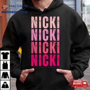 Personalized Name Nicki I Love Nicki Vintage Tshirt